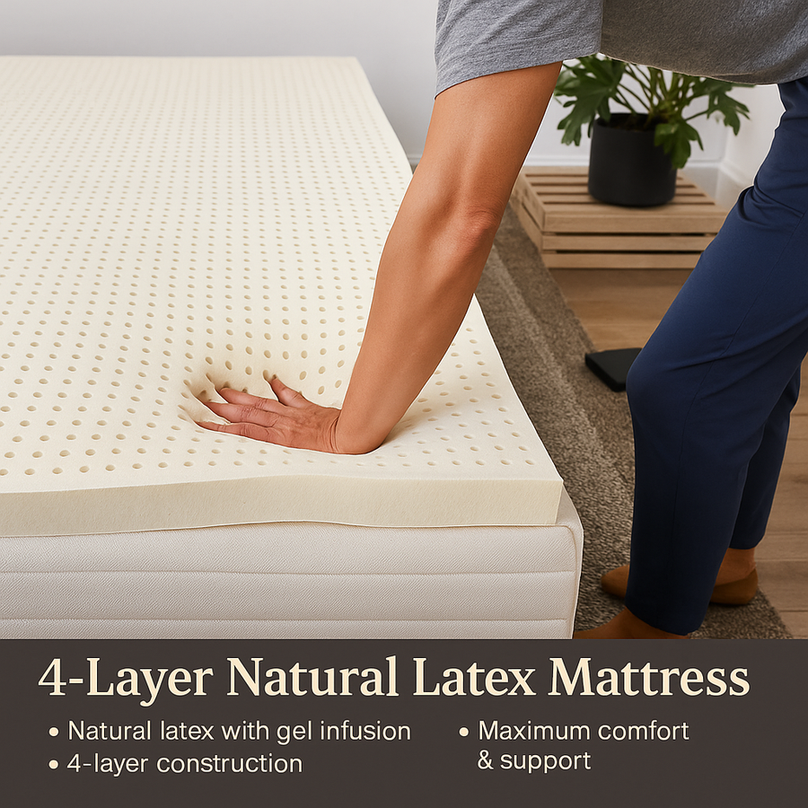 4-Layer Japanese Style Natural Latex Mattress - Image 1