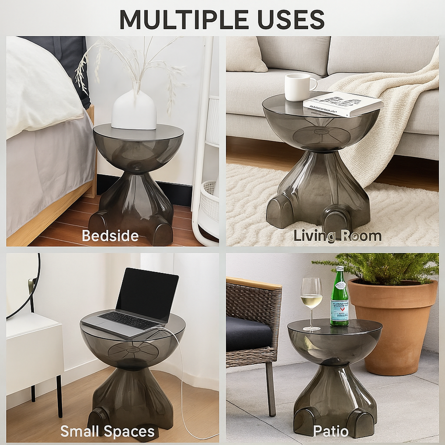 European Acrylic Transparent Space-Saving Coffee Table - Image 2