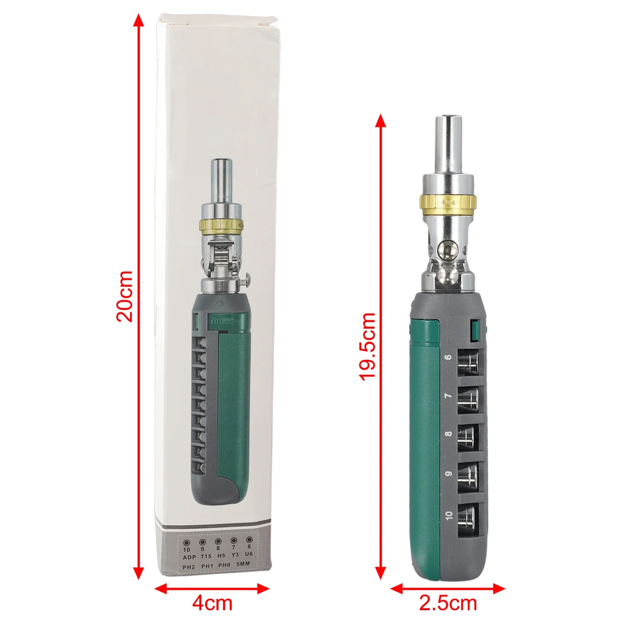Modular Head Ratchet Screwdriver Tool Set - Image 4