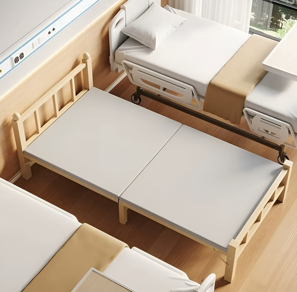 Japanese Style Space Saving Minimalist Foldable Bed - Image 6