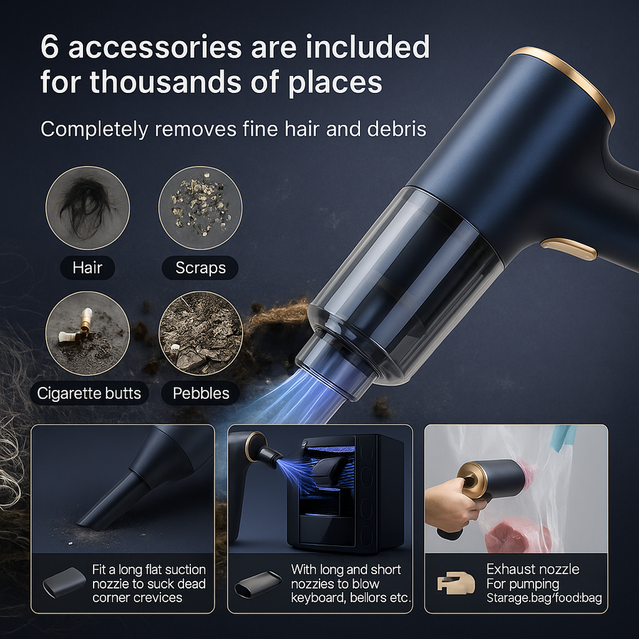 Hyper Clean Wireless Portable Vacuum Cleaner - Image 6