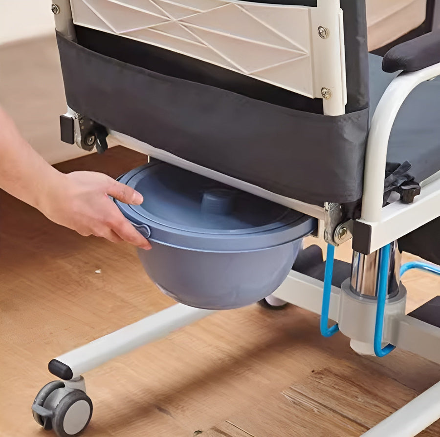 Height Adjustable Armrest Patient Transfer Mobility Chair - Image 3