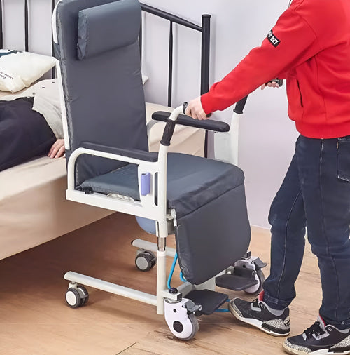 Height Adjustable Armrest Patient Transfer Mobility Chair - Image 0