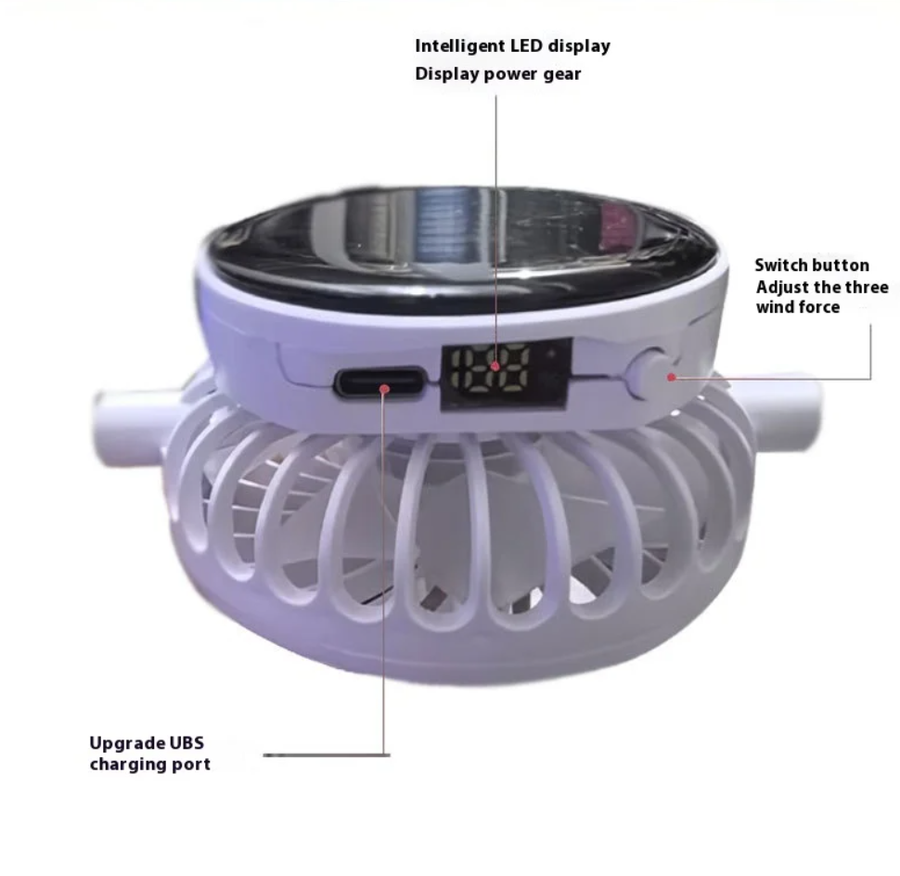 Cool Fast Super Wide Solar Fan Hat - Image 7