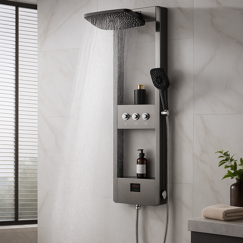 Smart Digital Display Elegant Rainfall Shower Set - Image 2