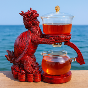 Magnetic Flow Kungfu Turtle Dragon Teapot Infuser - Image 0