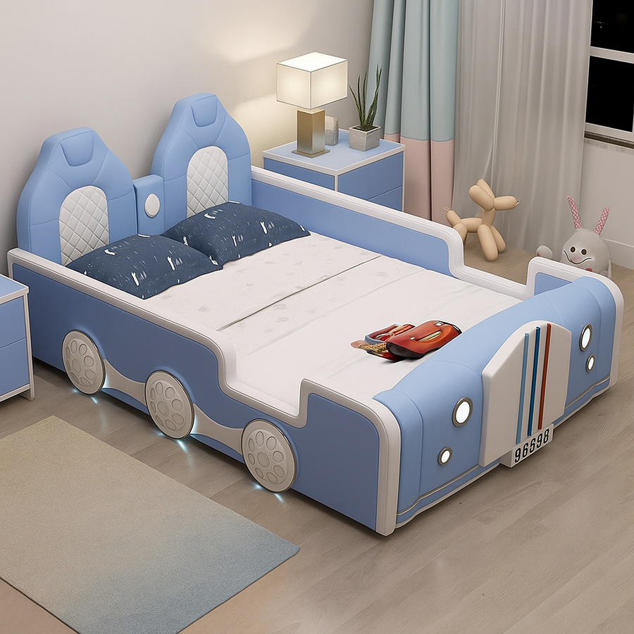 Classic Car Style Built-In Speaker Kids Bed - Image 2
