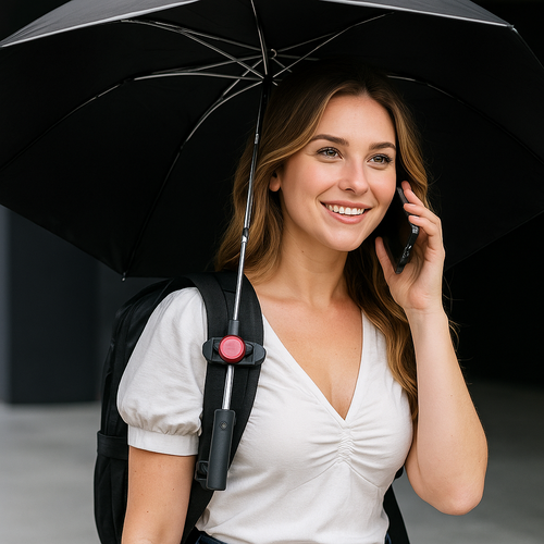 Handsfree Travel Backpack Umbrella Holder Clip - Image 0