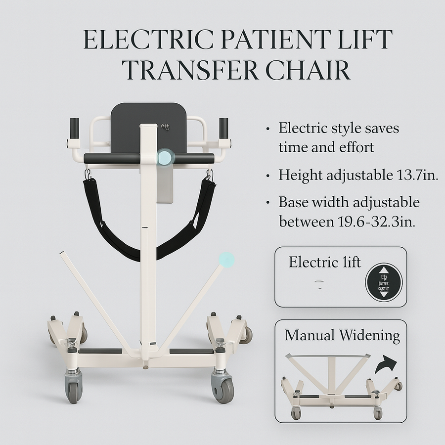 5-in-1 Foldable Patient Lift Mobility Chair - Image 5
