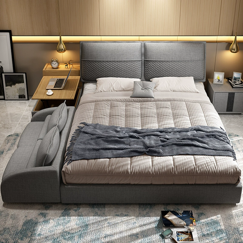 Smart Living Adjustable Built-in Desk Station Sofa Bed - Image 3