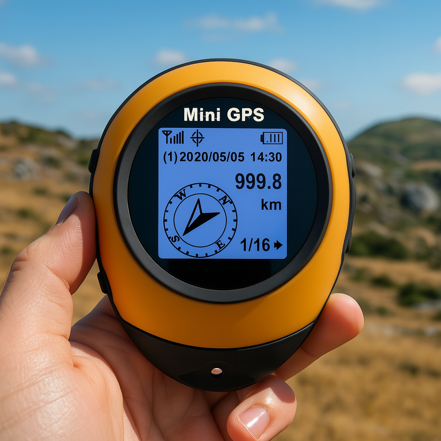 Compact Satellite GPS Navigator High-Precision Compass Tracker Device ...