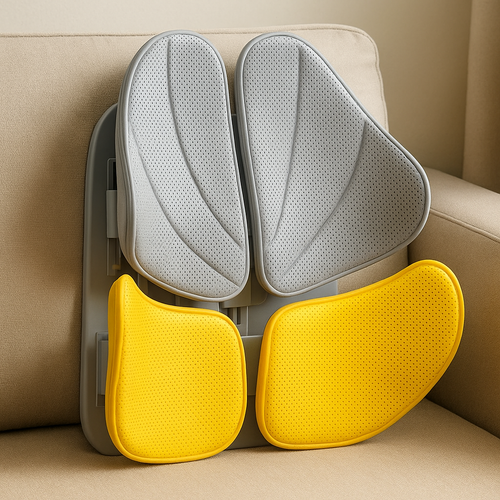 Adjustable Ergonomic Memory Foam Mesh Waist Relief Chair Cushion - Image 0