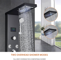 Rainfall Nordic Bathroom Digital Panel Waterfall Shower Set - Image 1