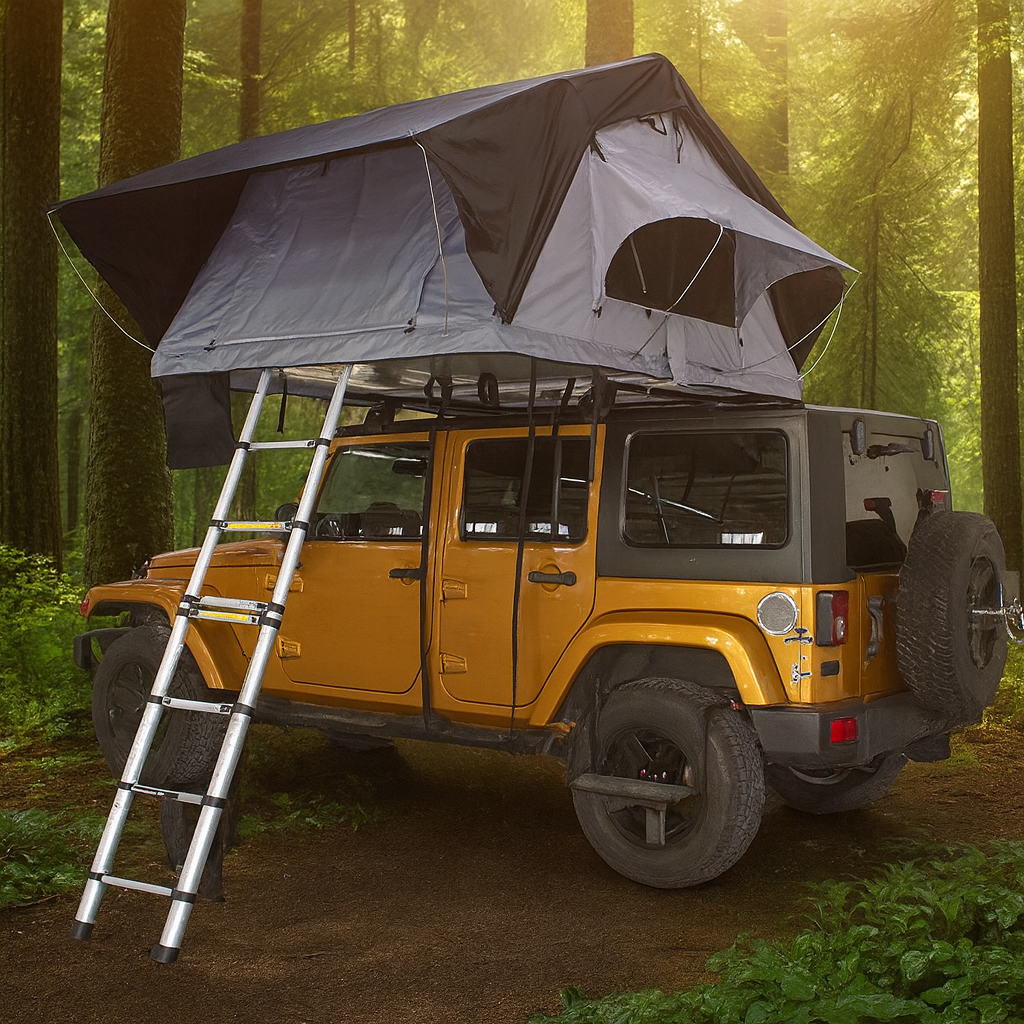 Quick Setup All-Weather Camping Foldable Car Roof Tent - Image 1