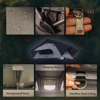 Quick Setup All-Weather Camping Foldable Car Roof Tent - Image 4