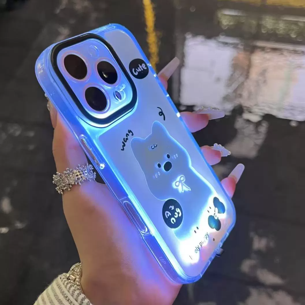 Neon Paws Cat Lover Luminous Phone Case - Image 2