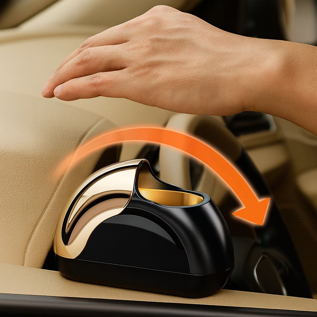 Smokeless Windproof Car Windproof LED Ashtray - Image 0