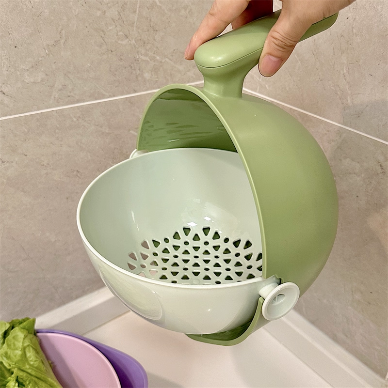 Double Layer Quick Vegetable Drainer Basket - Image 7