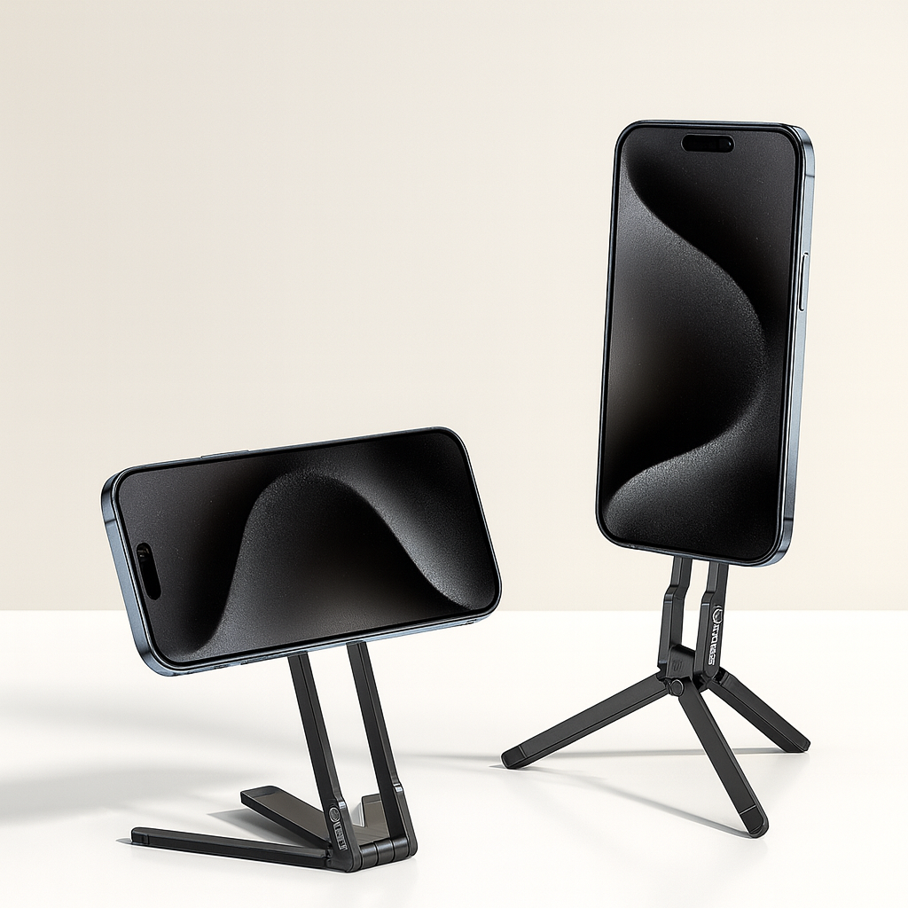 Pocket Size Clip-On Magnetic Foldable Tripod - Image 0