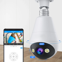 Fisheye Mini WiFi Bulb Security Camera - Image 0