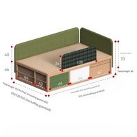 Cozy Corner Wooden Built-In Storage Children’s Bed - Image 8