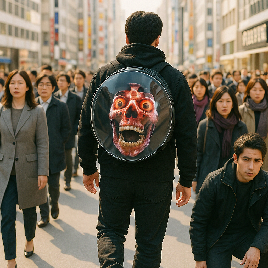 3D Hologram Fan Projector Portable Digital Backpack - Image 0