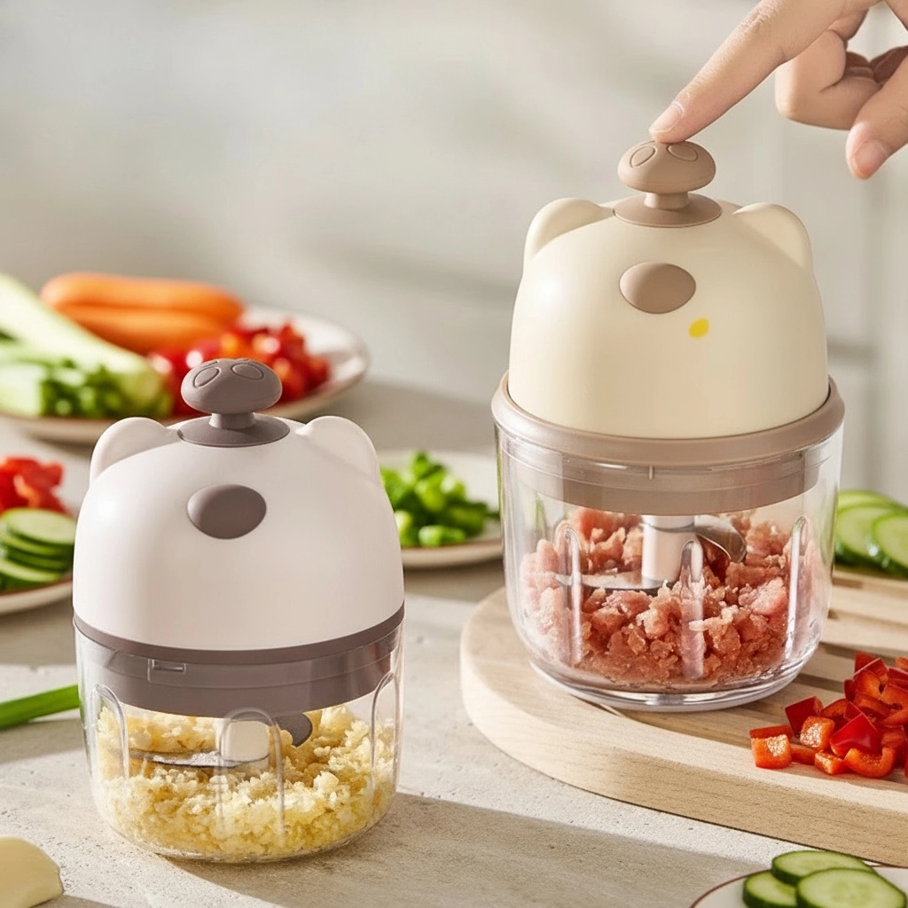 Cute Bear Rechargeable Anti-Slip Electric Grinder - Image 0