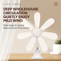 Portable Clip-On Desk & Bedside Fan - Image 3