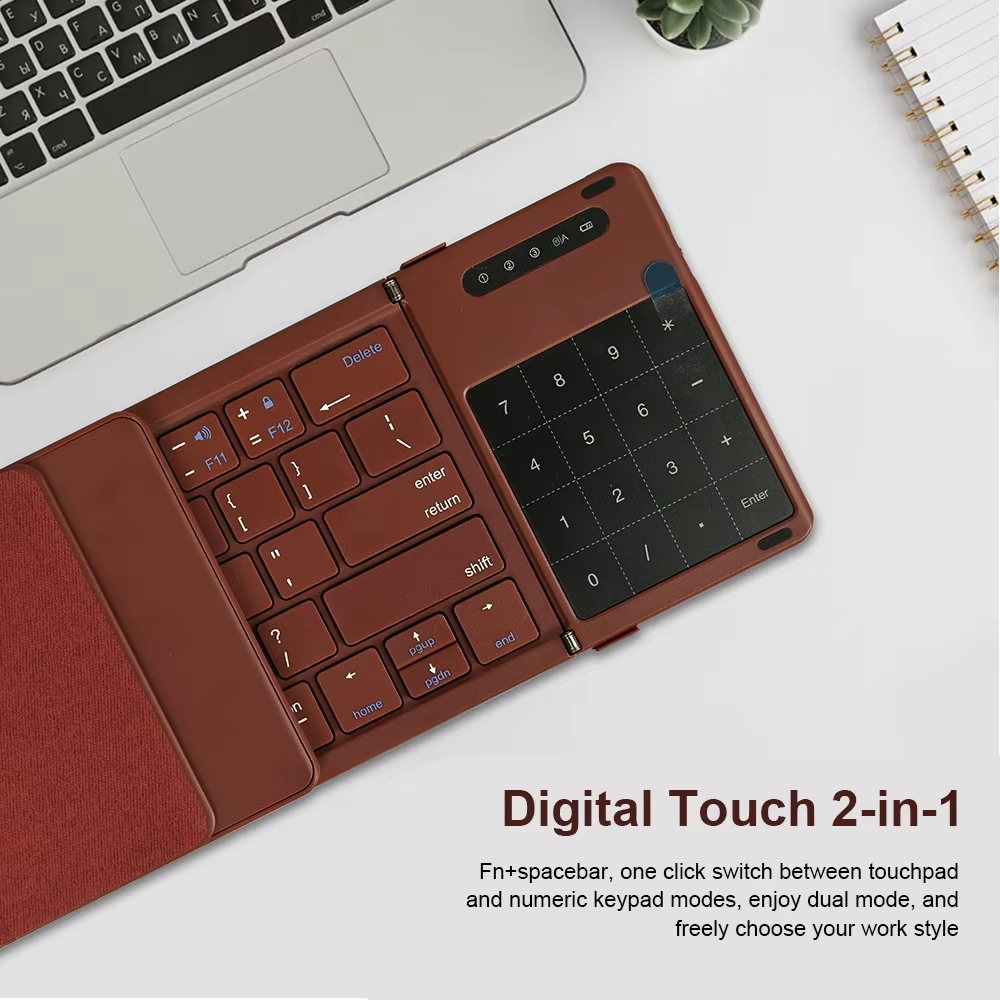 Wireless Portable Slim Smart Tri-Fold Bluetooth Keyboard - Image 5