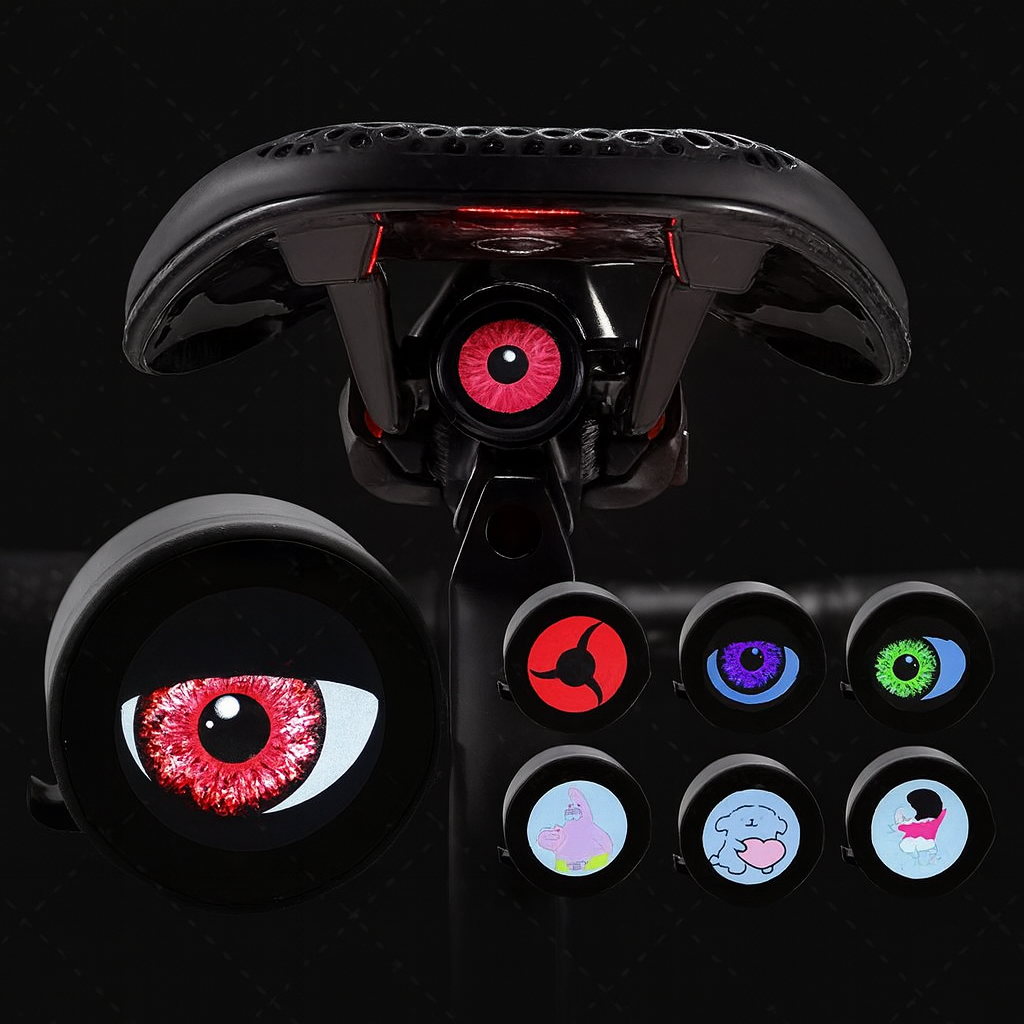 Scary Eyes Night Guardian Waterproof Bicycle Tail Light - Image 0