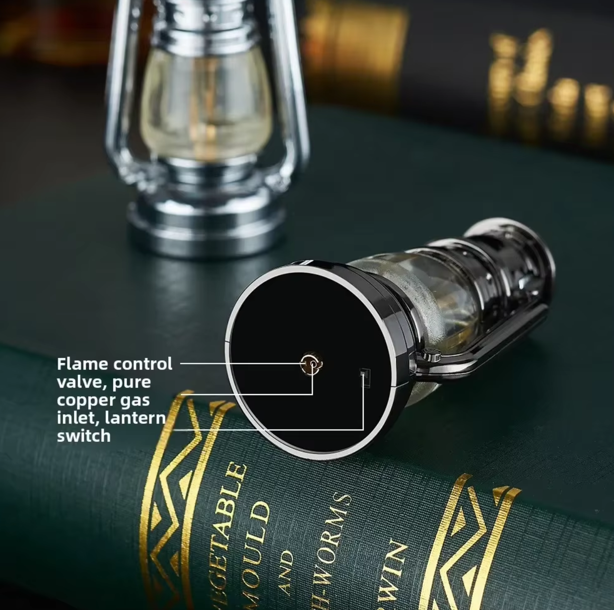 Mini Retro Flame Lantern Torch Lighter - Image 5