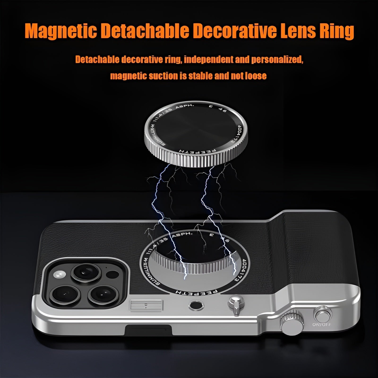 Vintage Camera Bluetooth Magnetic iPhone Case - Image 4