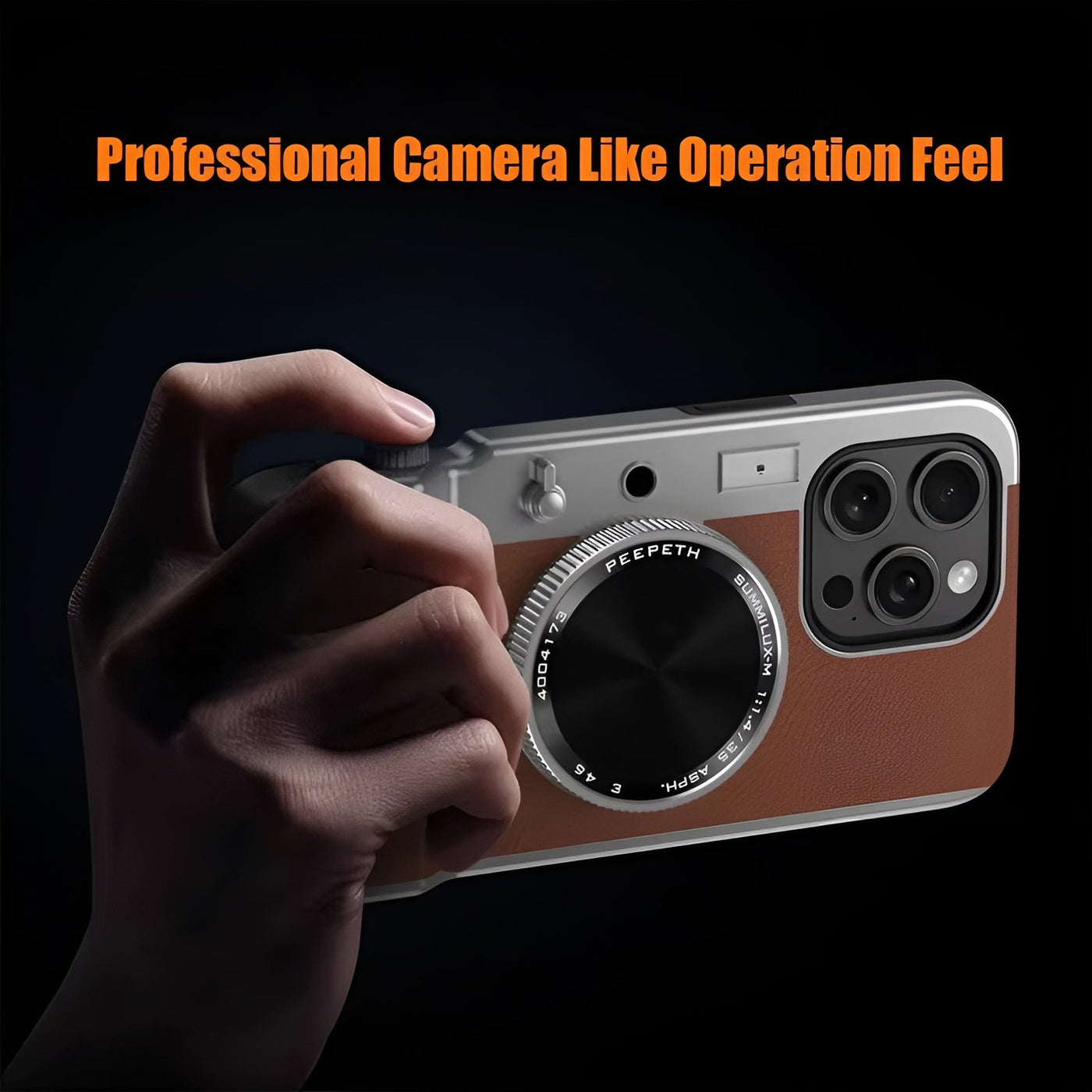 Vintage Camera Bluetooth Magnetic iPhone Case - Image 1