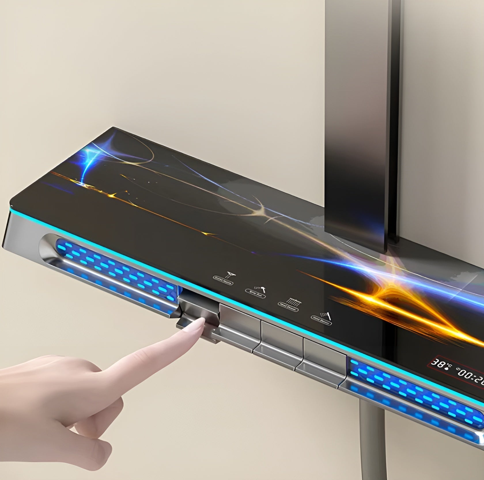 Thermostatic Rainfall Aura Shower Set - Image 6