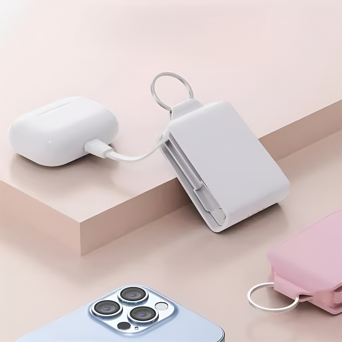 Mini Emergency Portable Power Bank Keychain - Image 1