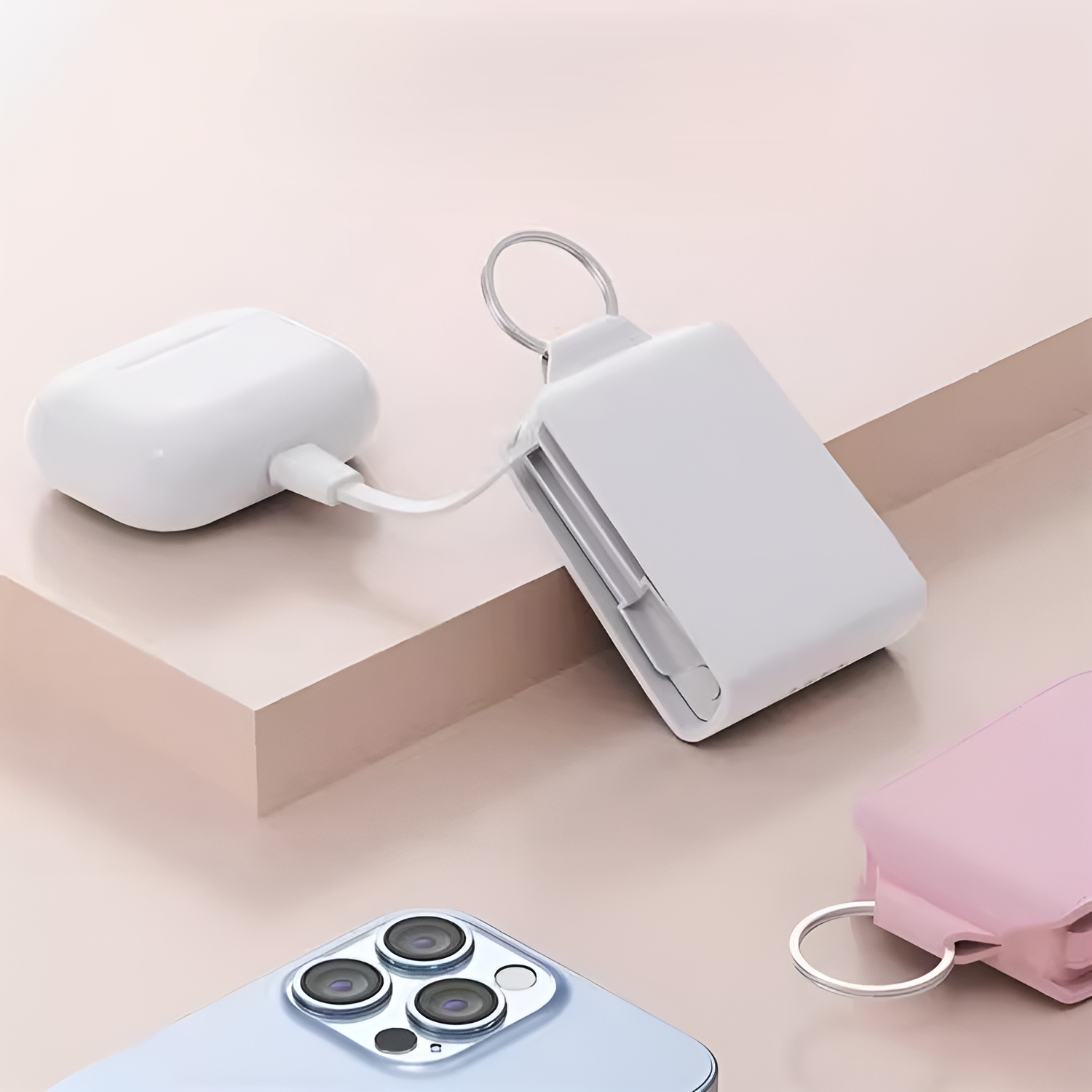 Mini Emergency Portable Power Bank Keychain - Image 1