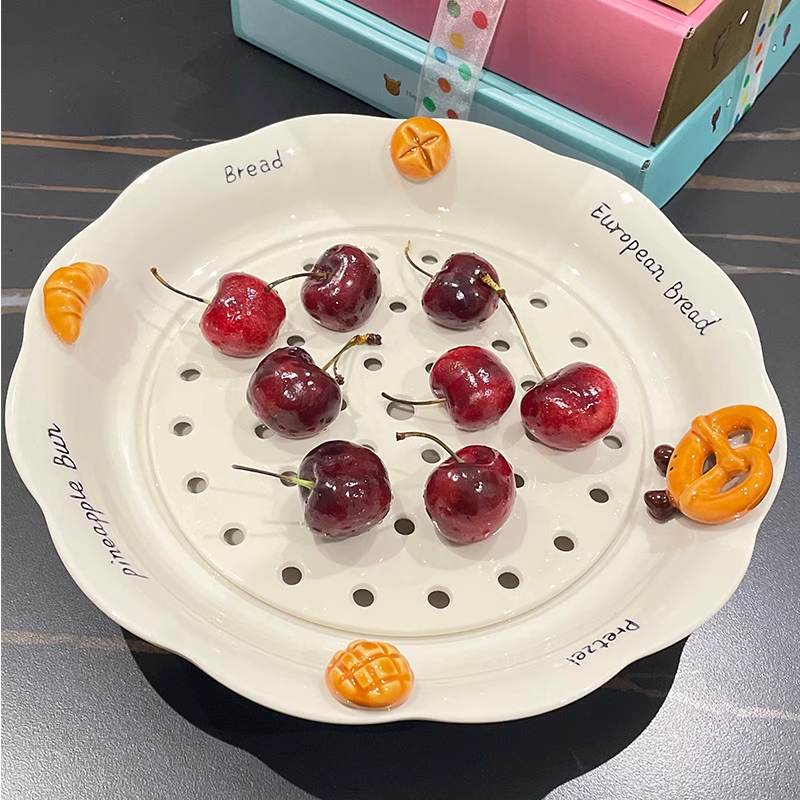 Korean Snacks Ceramic Cute Serving Plate - Image 5