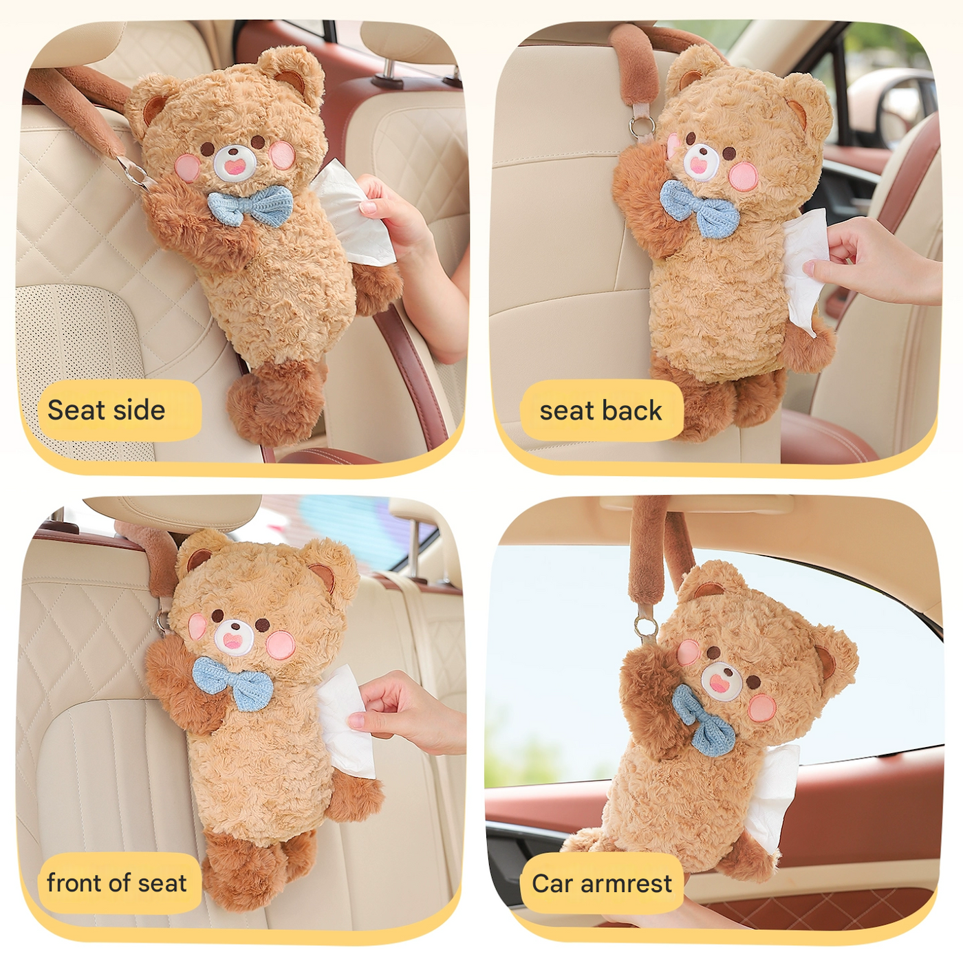 Cuddle Bear Plush Tissue Box - Image 2