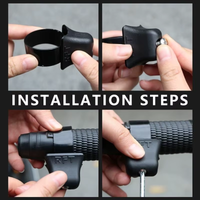 Motorcycle Wrist Rest Throttle Control Grip Booster - Image 2