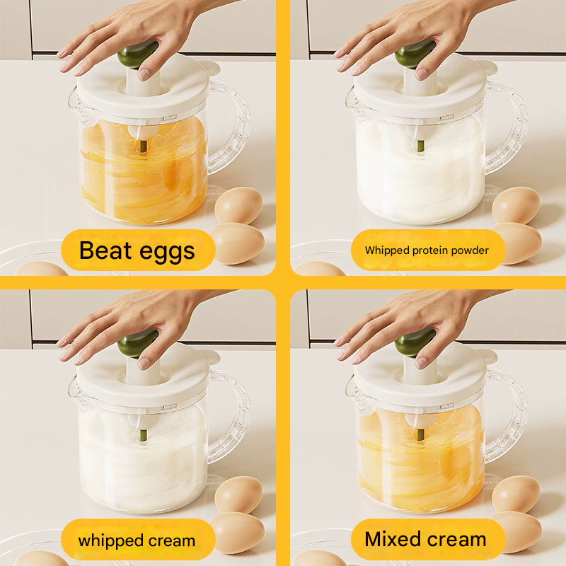 Ergonomic Handle Kitchen Egg Whisk Cup - Image 3