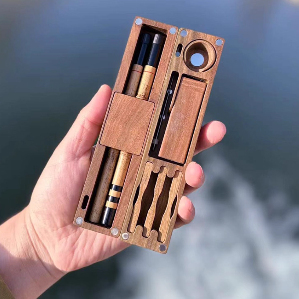 Handmade Hook Portable Fishing Rod Set - Image 0