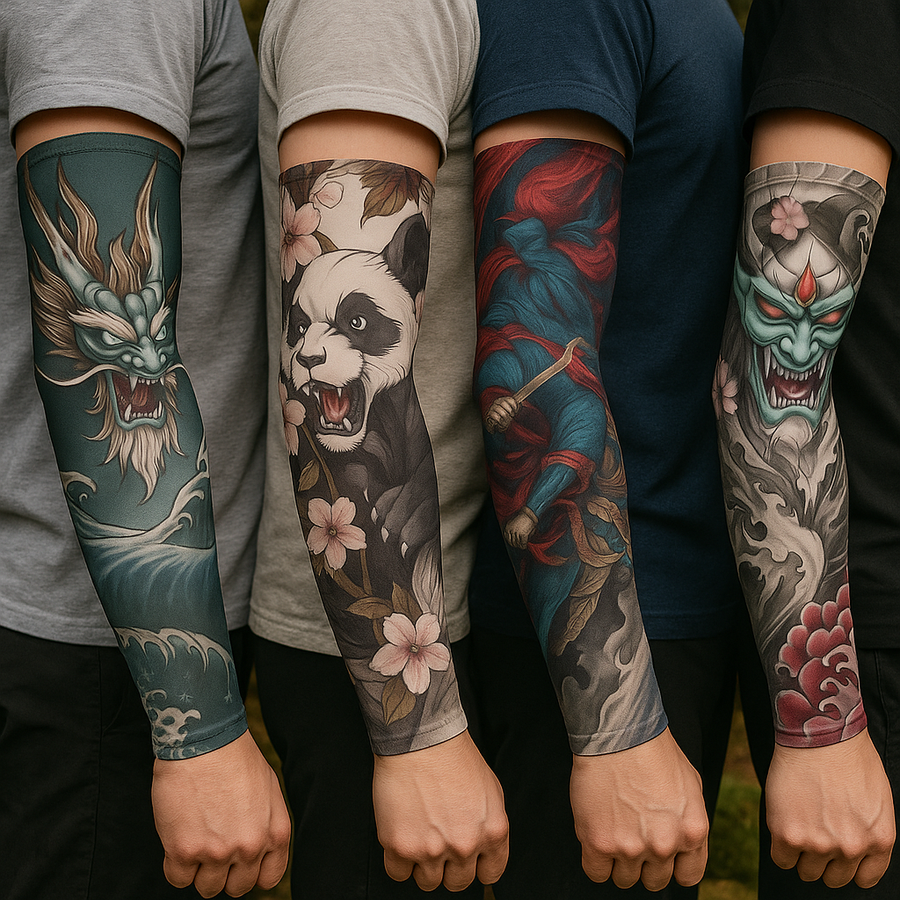 Sun Protection Long Arm Tattoo Sleeves