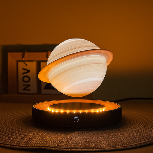 3D Saturn Space Lover Magnetic Levitating Lamp - Image 0