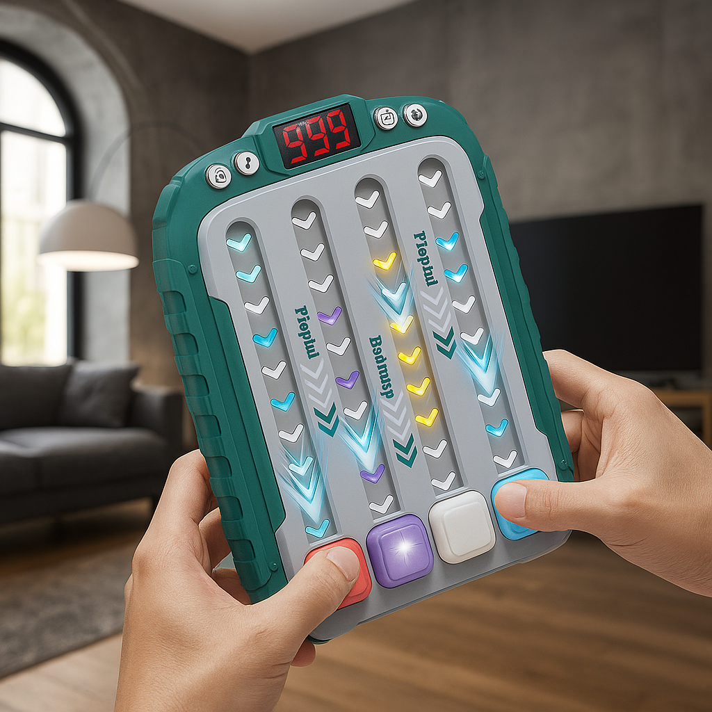 Music LED Rhythm Sound Reaction Handheld Puzzle Toy - Image 0