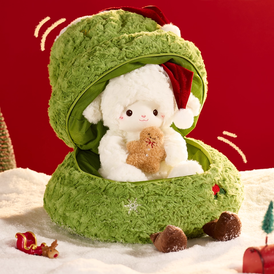 Hidden Surprise Christmas Tree Plush Bear - Image 7