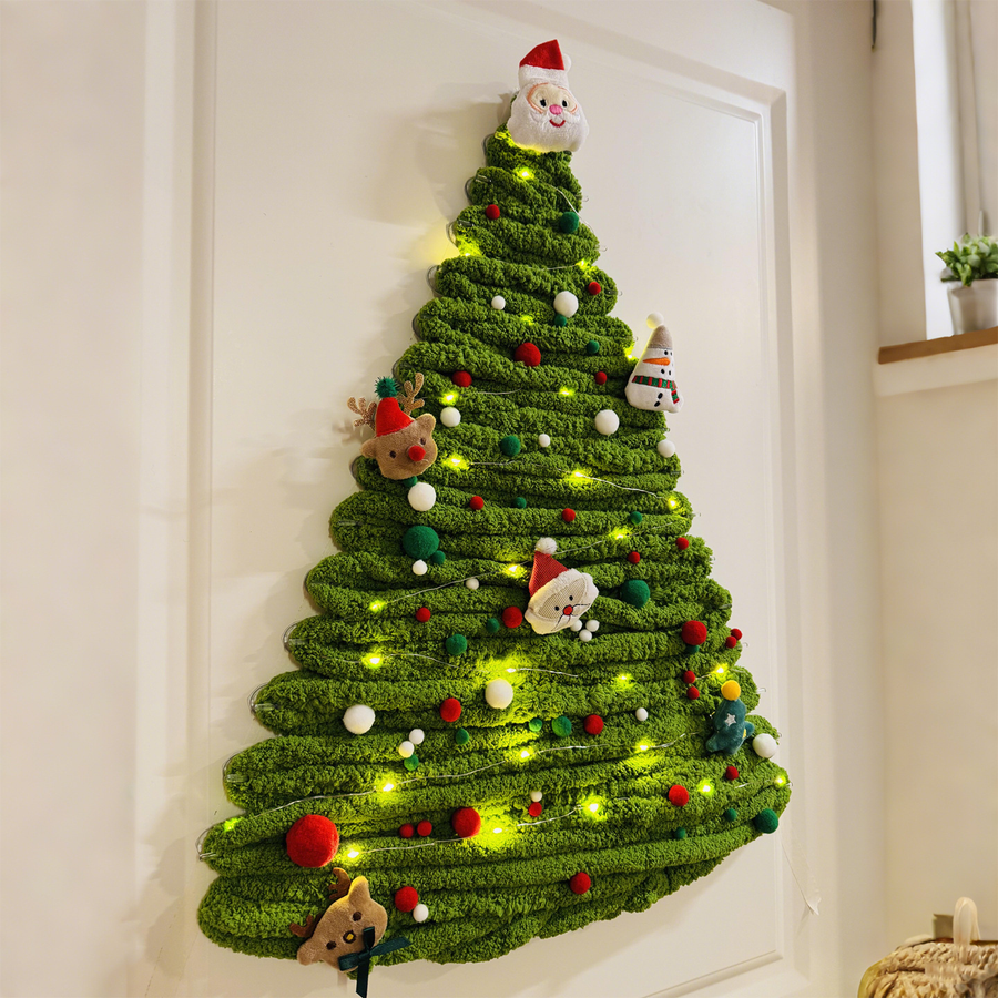 DIY Corner Hanging Felt Instant Christmas Tree - Image 0