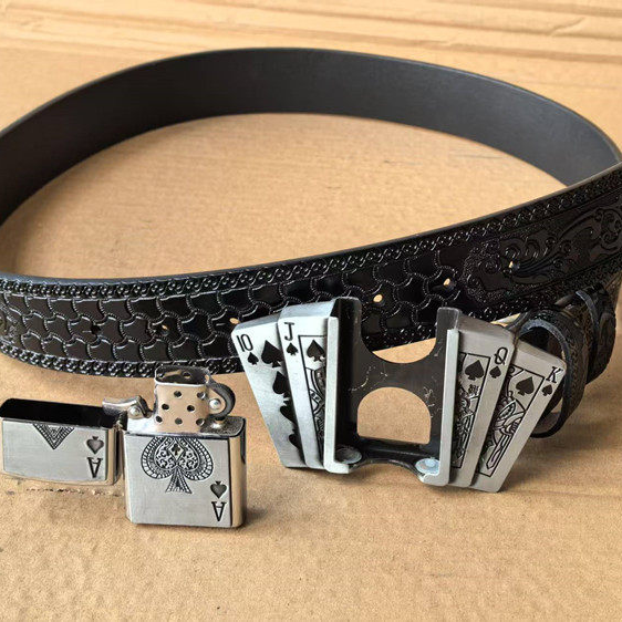 Kerosene Lighter Metal Buckle Belt - Image 4