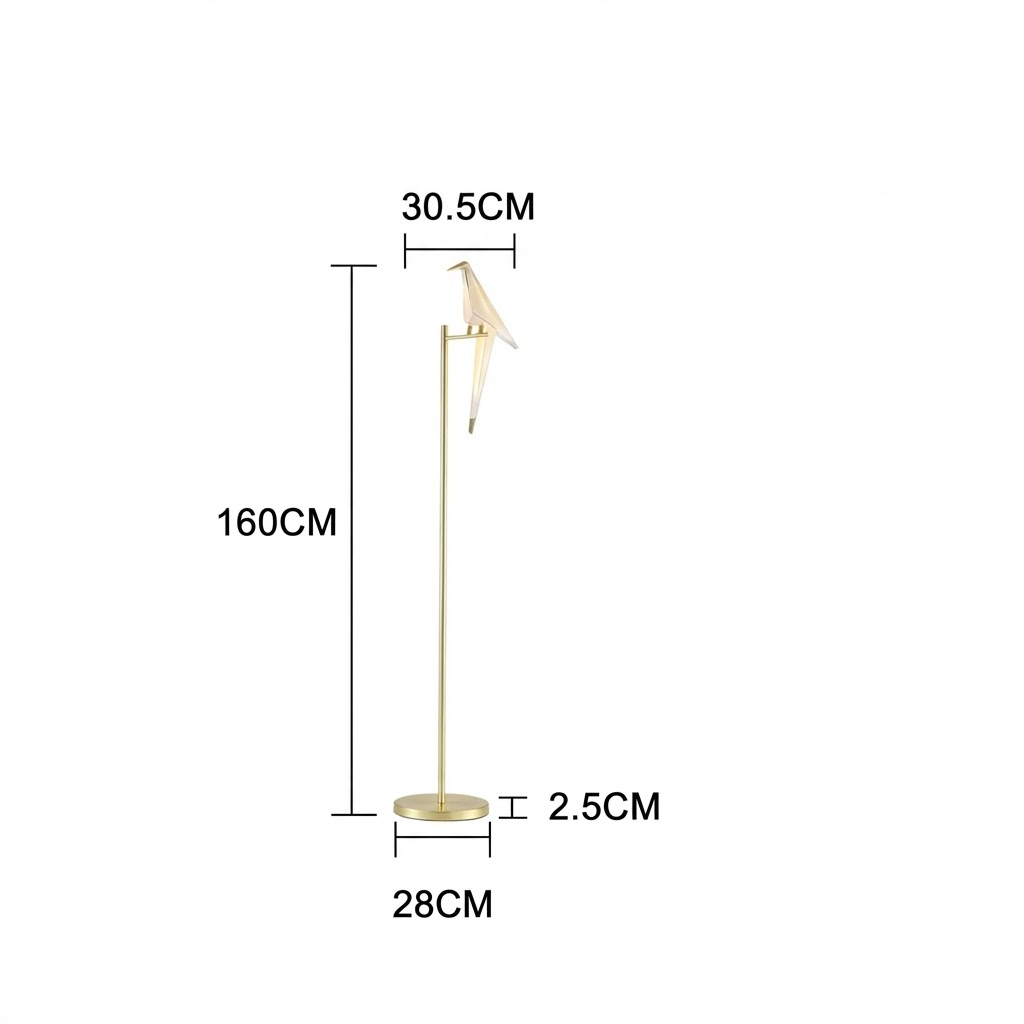 Origami Bird Sculptural Floor Lamp - Image 7