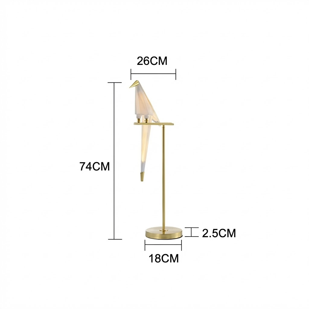 Origami Bird Sculptural Floor Lamp - Image 8