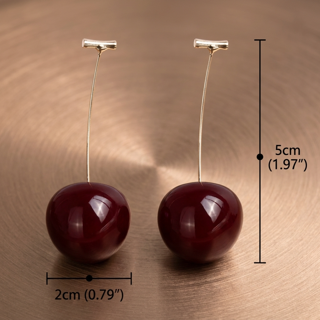 Cherry Fruit European Style Earrings - Image 12